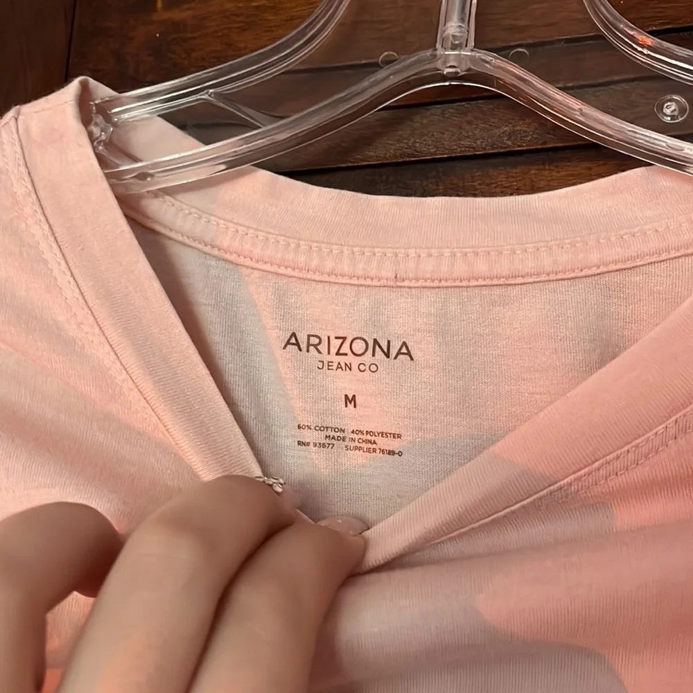 Pink long sleeve ruffle crop top, Medium - Picture 3 of 3